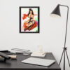 Framed poster - Vintage smoking woman - Imagen 2
