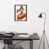 Framed poster - Vintage smoking woman - Imagen 3